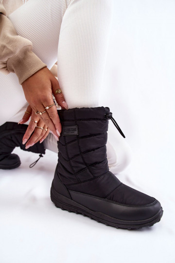 Feminino Alto aquecimento Botas de neve Big Star KK274599 cor preta