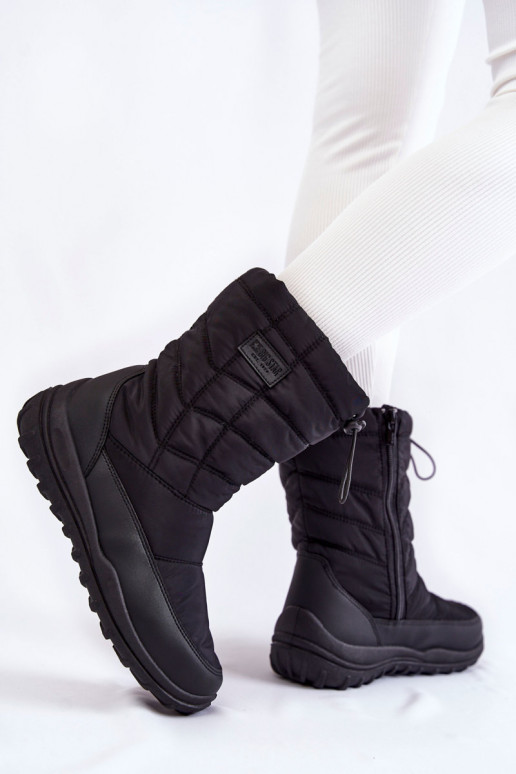 Feminino Alto aquecimento Botas de neve Big Star KK274599 cor preta