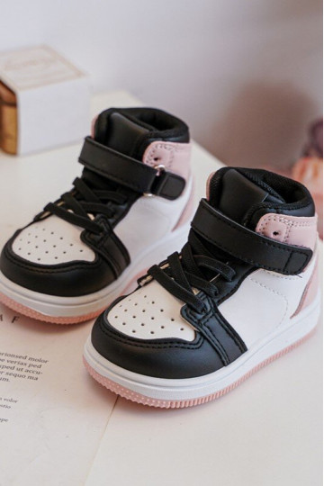 Alto Calçados esportivos infantis Branco-cor rosa Teredite