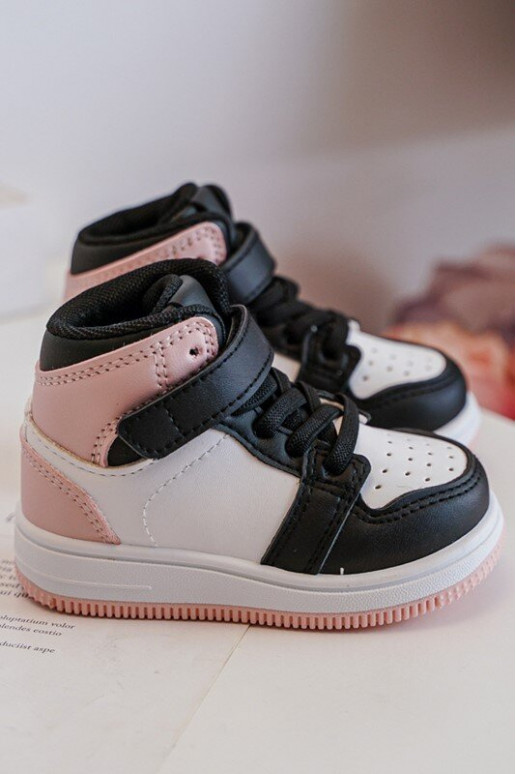 Alto Calçados esportivos infantis Branco-cor rosa Teredite