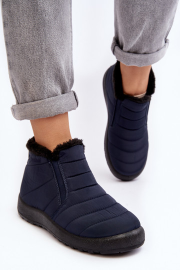 aquecimento Mulheres baixas Botas de neve azul escuro Enmore