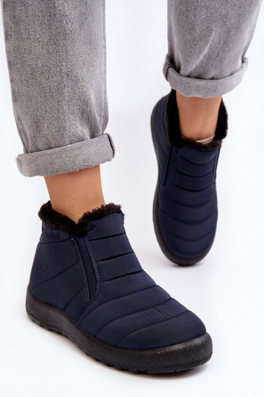 aquecimento Mulheres baixas Botas de neve azul escuro Enmore