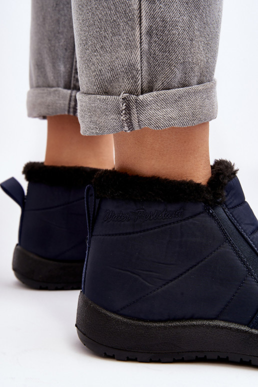 aquecimento Mulheres baixas Botas de neve azul escuro Enmore