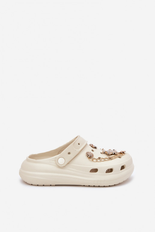 Chinelos leves Chinelos femininosPrzypinkami bege Linaviela