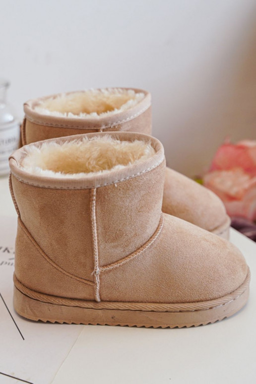 Botas quentes de inverno para crianças bege Gooby