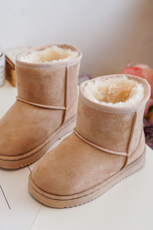 Botas quentes de inverno para crianças bege Gooby