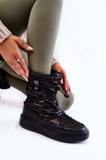 Feminino aquecimento Botas de neve Big Star KK274193 cor preta 2