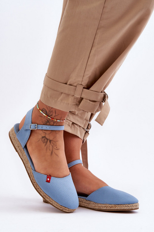 Feminino alpercatas com uma plataforma Big Star FF274532 cor azul