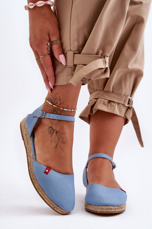 Feminino alpercatas com uma plataforma Big Star FF274532 cor azul