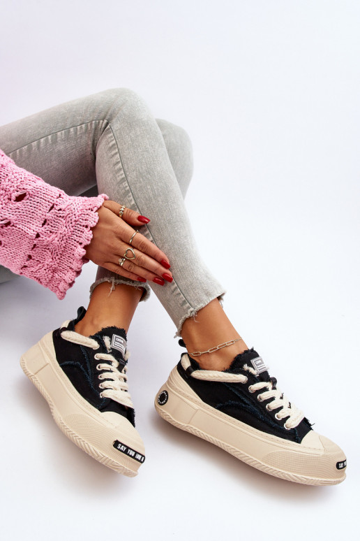 Feminino À modalo de tênis GOE NN2N4061 cor preta