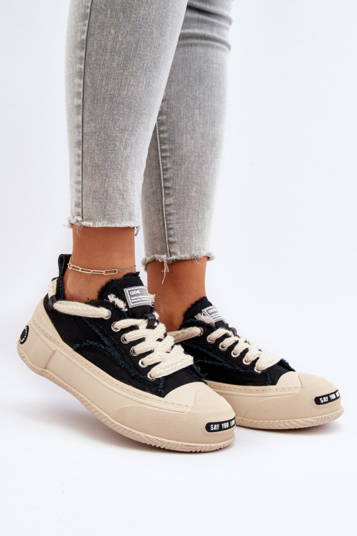 Feminino À modalo de tênis GOE NN2N4061 cor preta