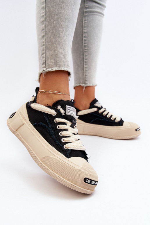 Feminino À modalo de tênis GOE NN2N4061 cor preta