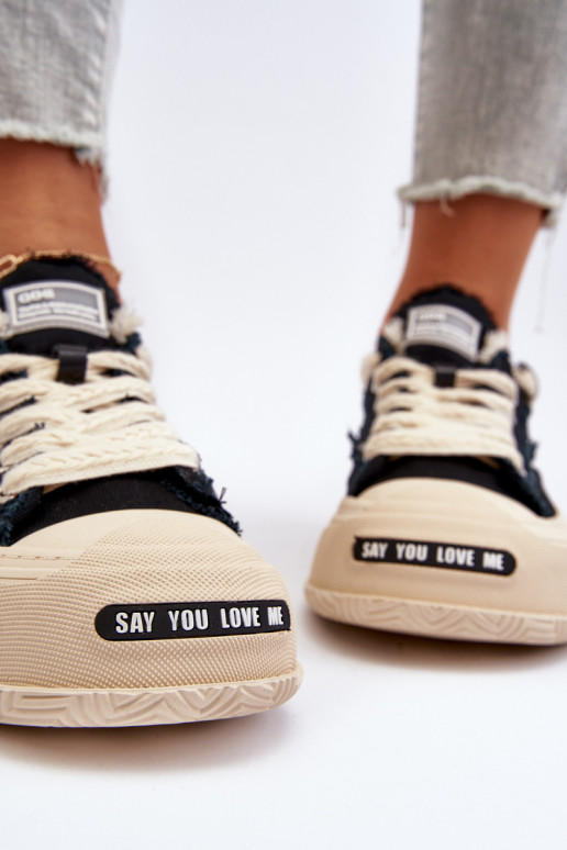 Feminino À modalo de tênis GOE NN2N4061 cor preta