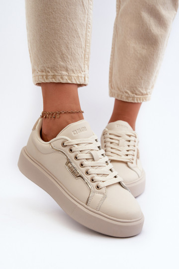 À modalo de tênis Feminino Big Star NN274334 Memory Foam System bege