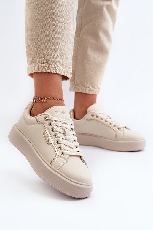 À modalo de tênis Feminino Big Star NN274334 Memory Foam System bege