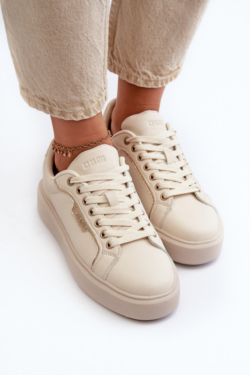 À modalo de tênis Feminino Big Star NN274334 Memory Foam System bege