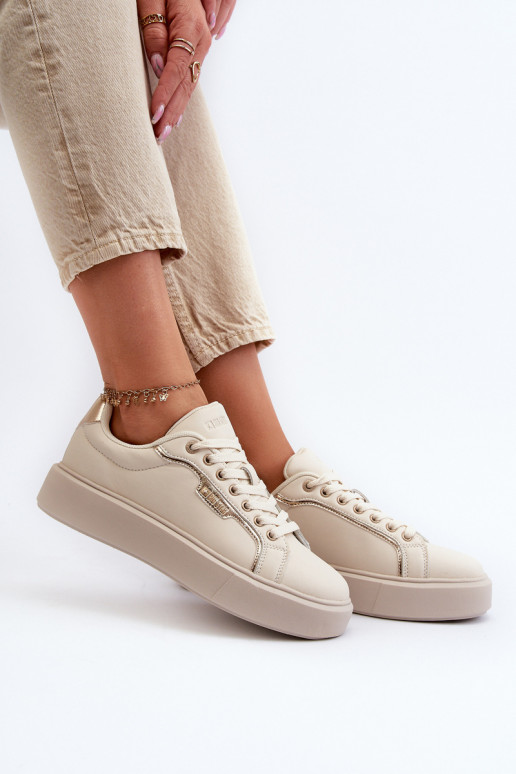 À modalo de tênis Feminino Big Star NN274334 Memory Foam System bege