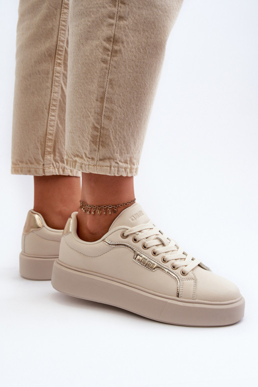 À modalo de tênis Feminino Big Star NN274334 Memory Foam System bege