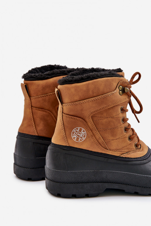 Botas de neve Tem que sercho Lee Cooper LCJ-24-44-2873M cor marrom