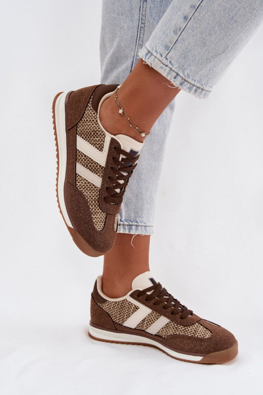 Soretta tênis femininos modelo Sneakers marrons