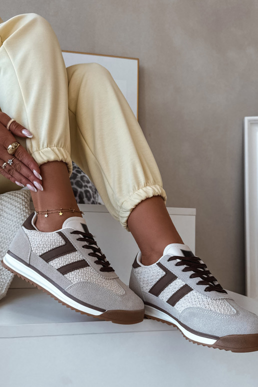 Soretta tênis femininos modelo Sneakers bege