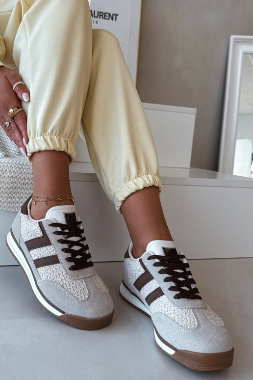 Soretta tênis femininos modelo Sneakers bege