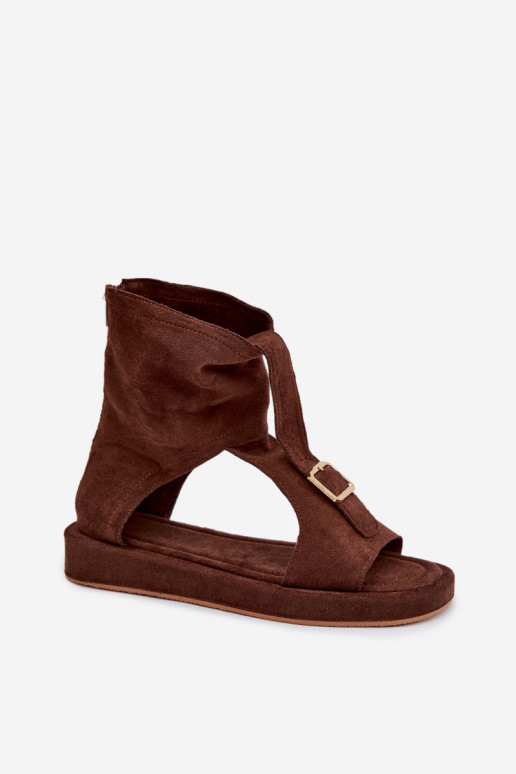 Sandálias femininas com uma bota CzekoladoParae Coralya