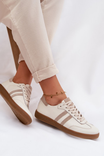 Zazoo N1068 Pele Baixo À modalo de tênis Feminino bege