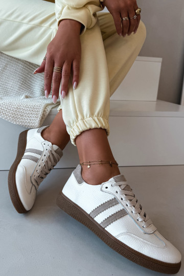 Zazoo N1068 Pele Baixo À modalo de tênis Feminino bege 2