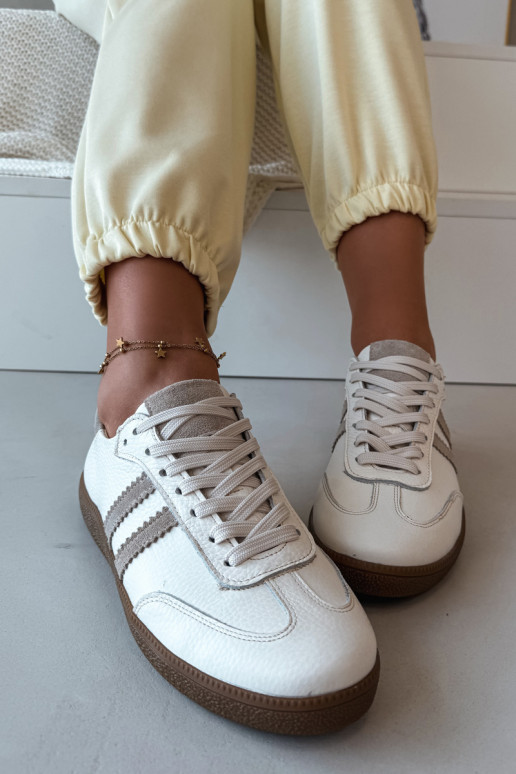 Zazoo N1068 Pele Baixo À modalo de tênis Feminino bege