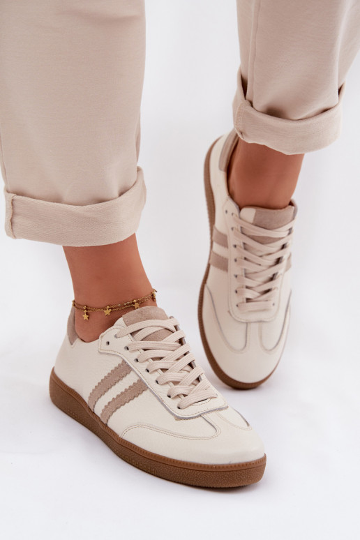 Zazoo N1068 Pele Baixo À modalo de tênis Feminino bege