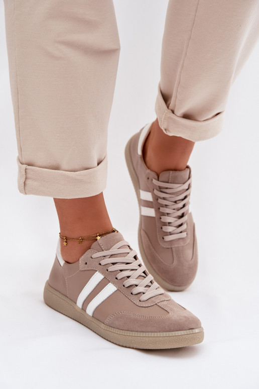 Zazoo N1068 Pele Baixo À modalo de tênis Feminino bege