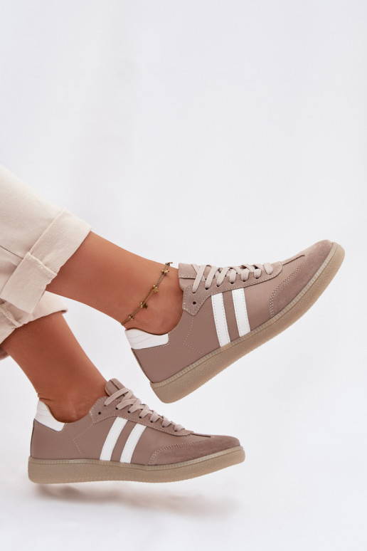 Zazoo N1068 Pele Baixo À modalo de tênis Feminino bege