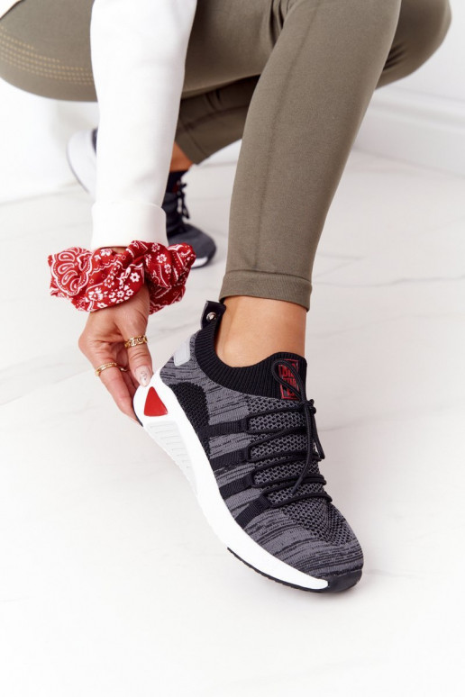 Feminino Estilo esportivo sapato Memory Foam Big Star HH274532 cor cinza