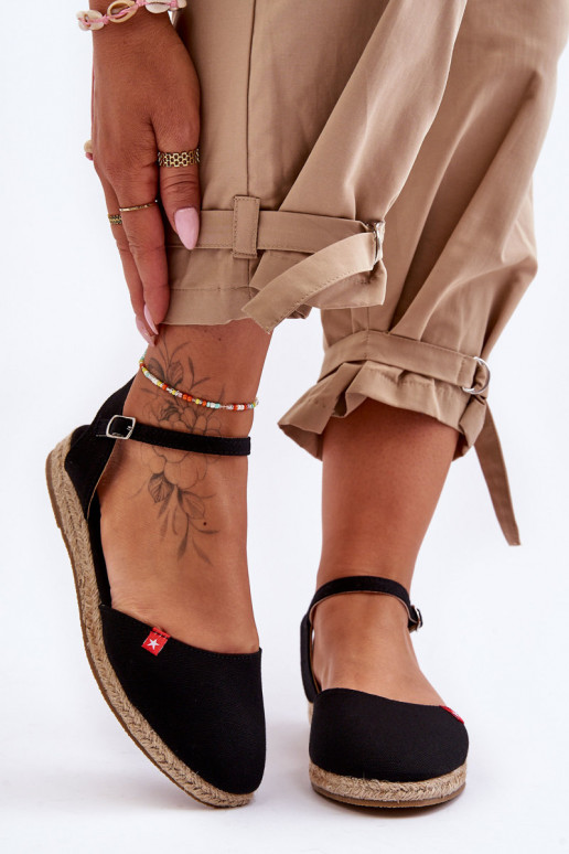 Feminino alpercatas com uma plataforma Big Star FF274526 cor preta