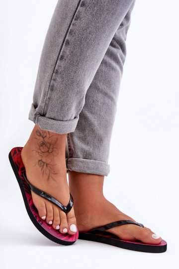 À modalo clássico Chinelos Chinelos 4F 4FSS23FFLIF060-90S Preto e-cor rosa 2