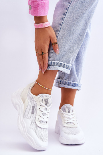 Feminino  tênis Memory Foam System Big Star LL274A064 cor branca