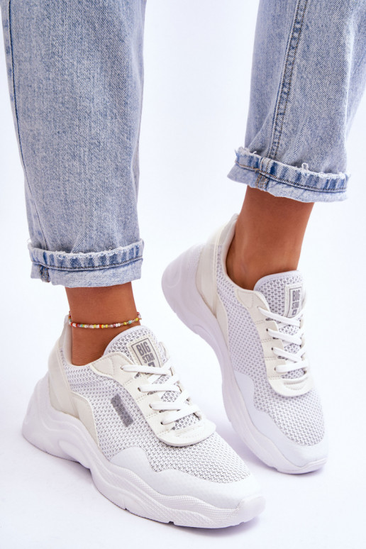 Feminino  tênis Memory Foam System Big Star LL274A064 cor branca