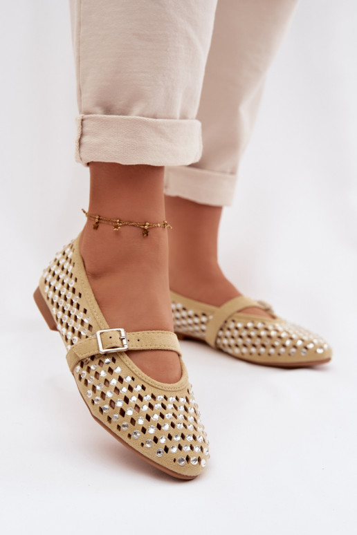 Bailarinas Feminino com elementos abertos com olhos brilhantes I Tirasem cor amarela EMilvessa