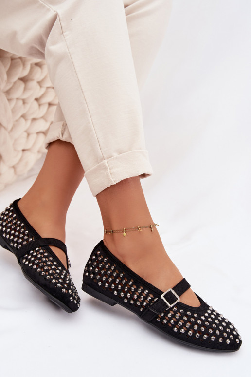 Bailarinas Feminino com elementos abertos com olhos brilhantes I Tirasem cor preta EMilvessa