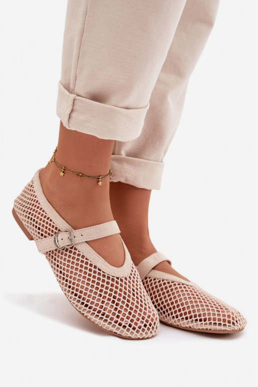 grade Bailarinas com alças cor de marfim Pherina