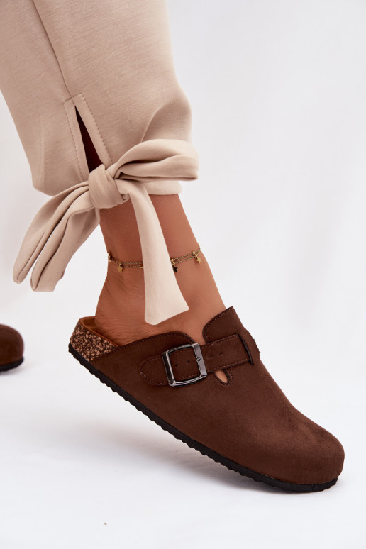 Chinelos Tamancos Feminino com fivelas CzekoladoParae Delirisse