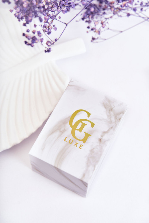 Relógio feminino GG Luxe cor dourada Com escudo prateado