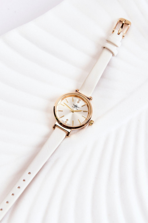 Feminino assistir Michael John cor dourada com ilhós de zircônio