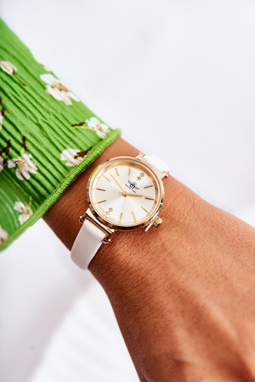 Feminino assistir Michael John cor dourada com ilhós de zircônio