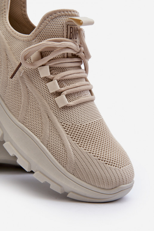 À modalo de tênis Tem que sercho HI-POLY SYSTEM Big Star NN174469 bege