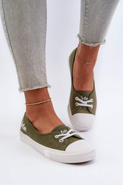 Tênis Sapatos de lazer Lee Cooper LCEM-24-31-2729 cor verde