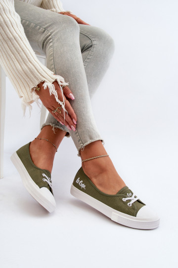 Tênis Sapatos de lazer Lee Cooper LCEM-24-31-2729 cor verde 2