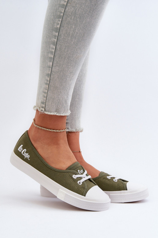 Tênis Sapatos de lazer Lee Cooper LCEM-24-31-2729 cor verde