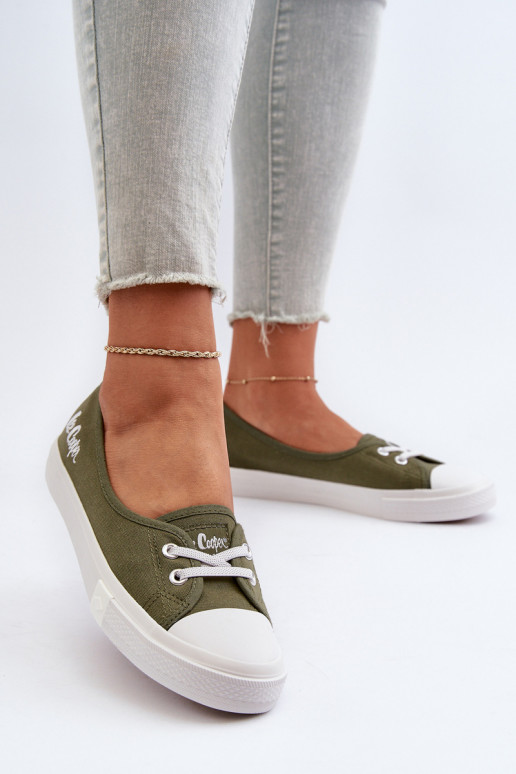 Tênis Sapatos de lazer Lee Cooper LCEM-24-31-2729 cor verde